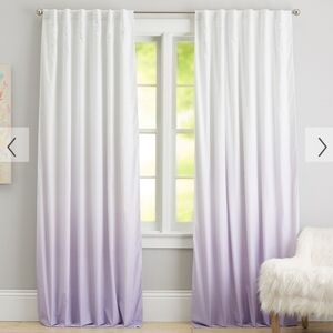 Pottery Barn Ombre Purple Blackout Curtain